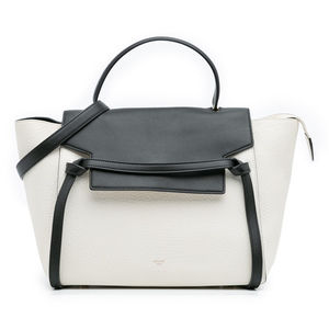 Pre-Loved Celine Mini Bicolor Leather Belt Satchel